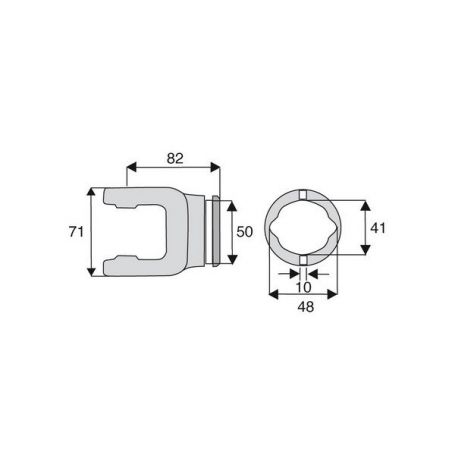 Machoire tube citron 23.8x61.3 Machoire tube citron 23.8x61.3