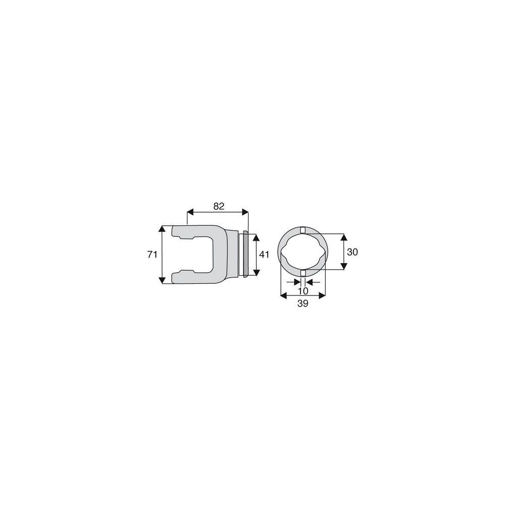 Machoire tube citron 23.8x61.3