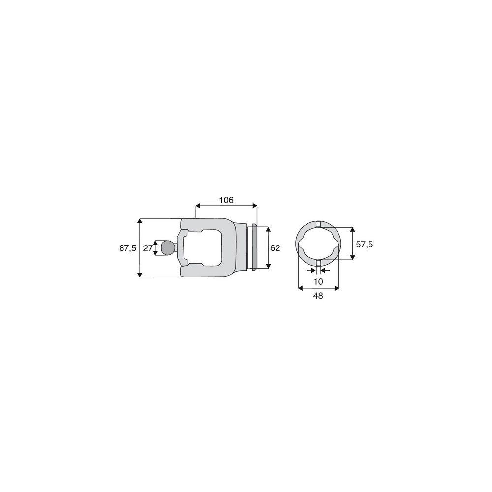 Machoire tube homocinétique 32x76/27x98