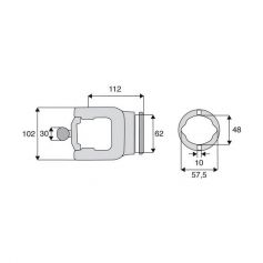 Machoire tube homocinétique 36x89/32x110 Machoire tube homocinétique 36x89/32x110