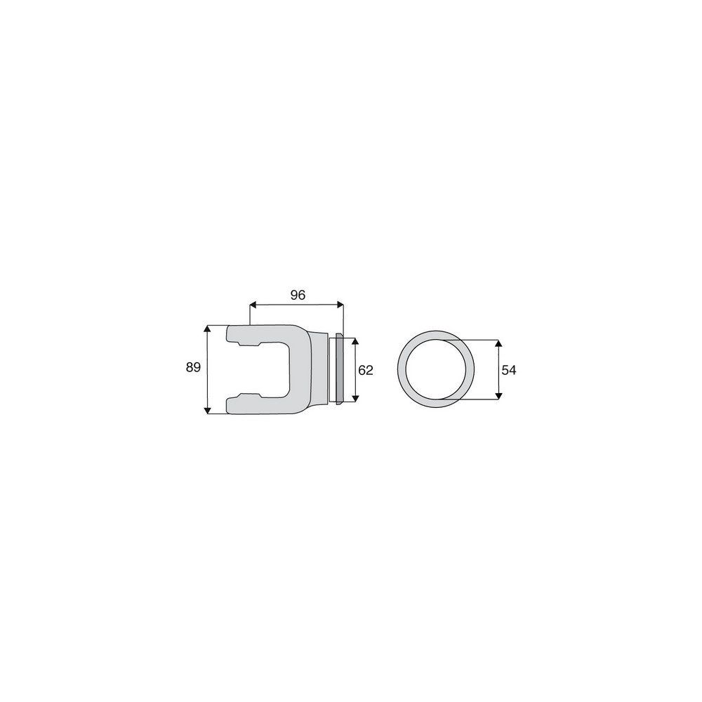 Machoire profil rond 30.2x80