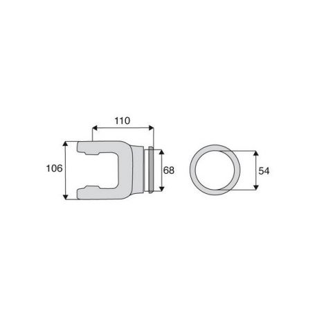 Machoire profil rond 30.2x92 Machoire profil rond 30.2x92