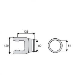 Machoire profil rond 35x106.5