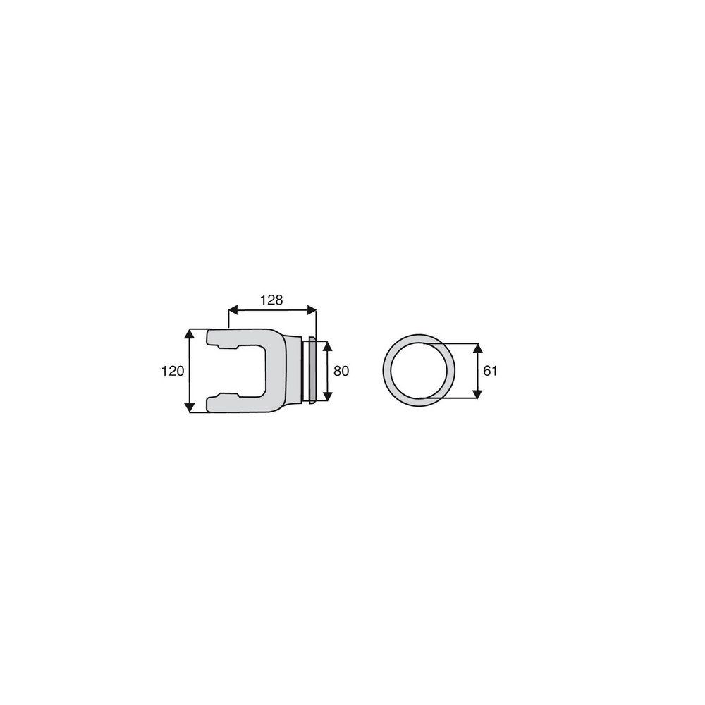 Machoire profil rond 35x106.5
