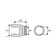 Machoire profil rond 41x108 Machoire profil rond 41x108