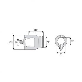 Machoire tube homocinétique 36x89/32x110