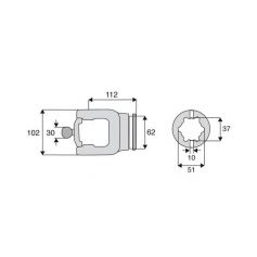 Machoire tube homocinétique 36x89/32x110 Machoire tube homocinétique 36x89/32x110