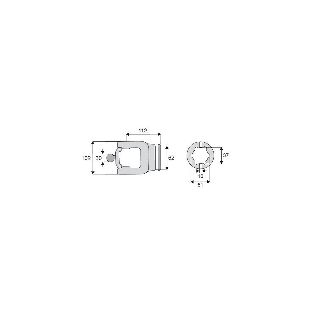 Machoire tube homocinétique 36x89/32x110