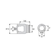 Machoire tube homocinétique 32x76/27x98 Machoire tube homocinétique 32x76/27x98