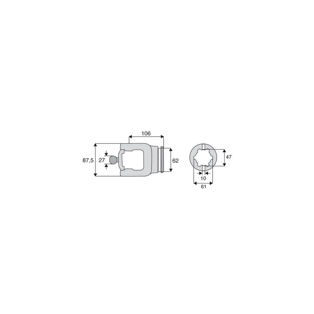 Machoire tube homocinétique 32x76/27x98
