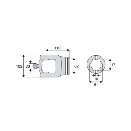 Machoire tube homocinétique 36x89/32x110 Machoire tube homocinétique 36x89/32x110