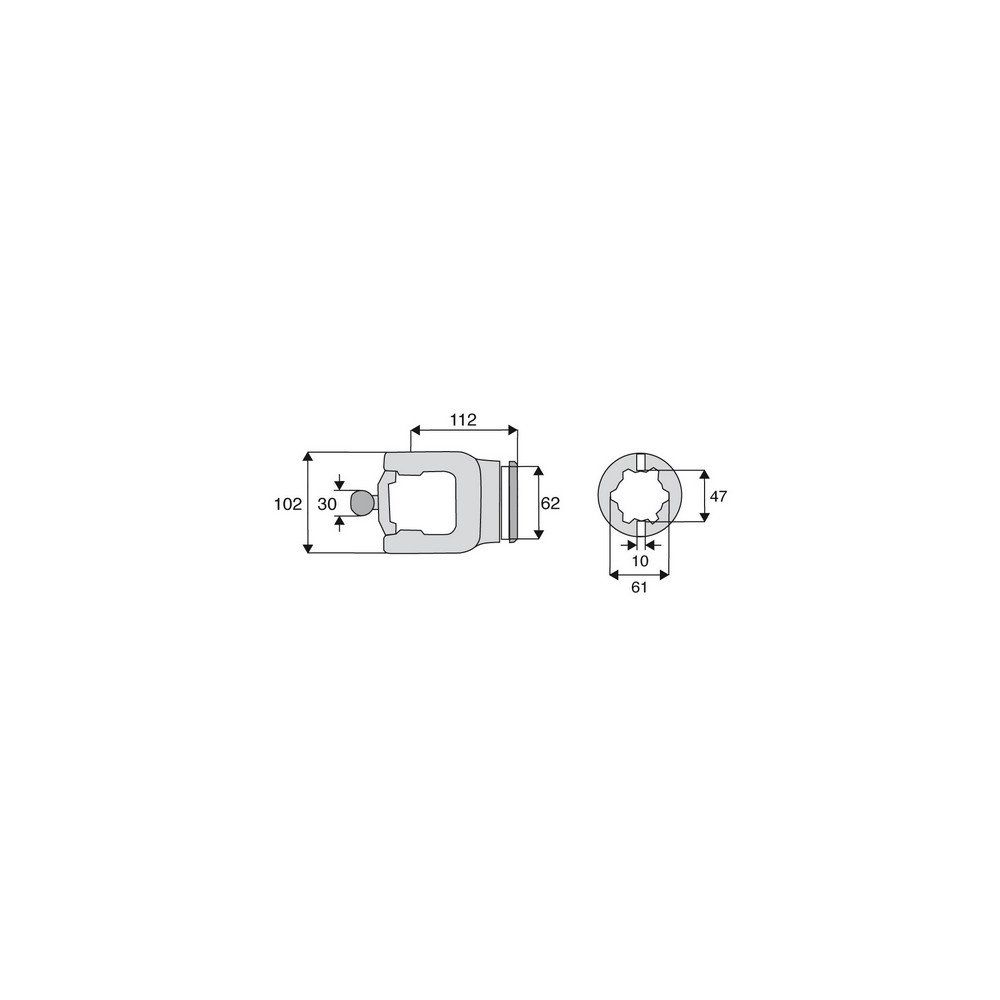 Machoire tube homocinétique 36x89/32x110