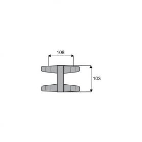 Machoire double 30.2x92