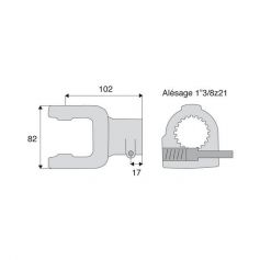 Mâchoire cannelée 27x70 - 1"3/8z21 - Benzi Mâchoire cannelée 27x70 - 1"3/8z21 - Benzi