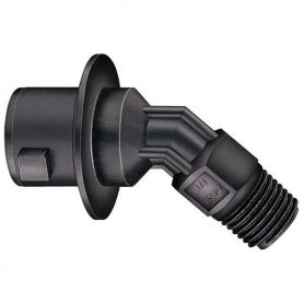 Adaptateur 1/4'' M x 1/4 tour coudé 45°