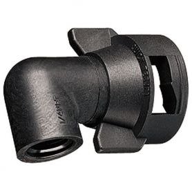 Ecrou 1/4 tour coudé 90° 1/4''F