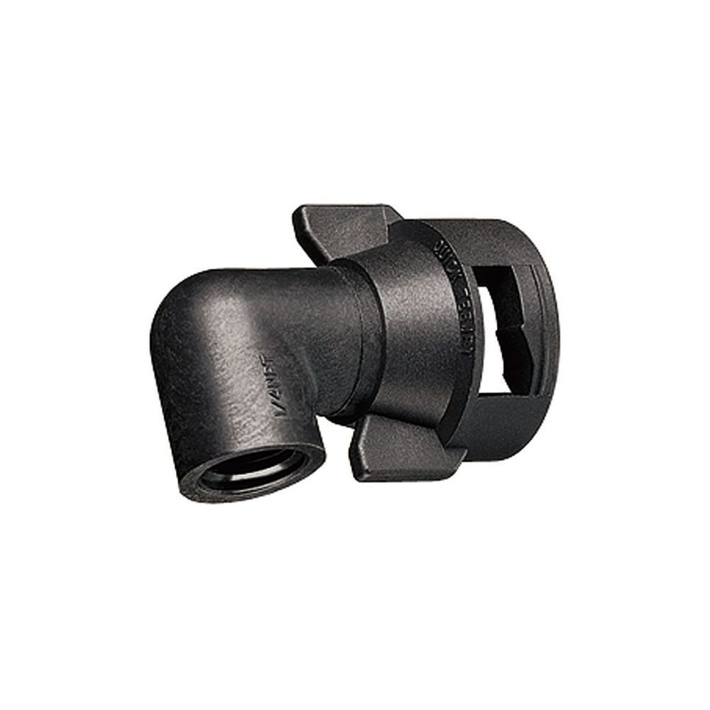 Ecrou 1/4 tour coudé 90° 1/4''F