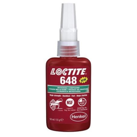LOCTITE 648 - FIXATION PIÈCES CYLINDRIQUES VERT 24 ML LOCTITE 648 - FIXATION PIÈCES CYLINDRIQUES VERT 24 ML