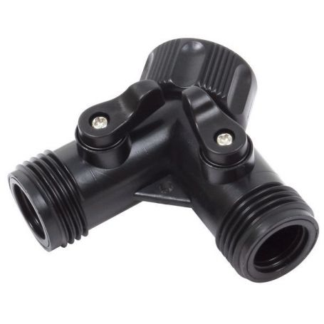RACCORD Y DOUBLE VANNE 3/4'' GHT