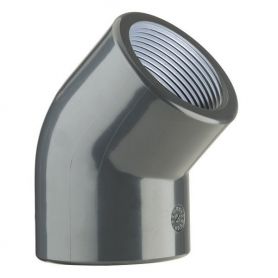 Coude 45° taraudé 63 à coller 2''