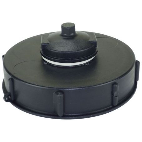 COUVERCLE D 150 NOIR AVEC OUVERTURE CENTRALE 2''
