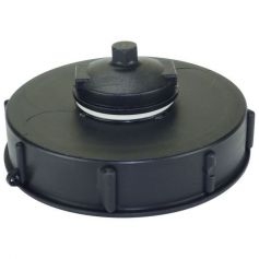COUVERCLE D 150 NOIR AVEC OUVERTURE CENTRALE 2''