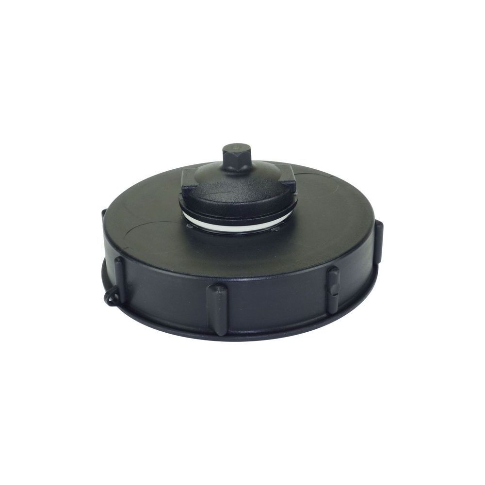Couvercle D 150 Noir avec ouverture centrale 2''