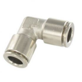 Coude égal laiton nickelé ø 4 mm
