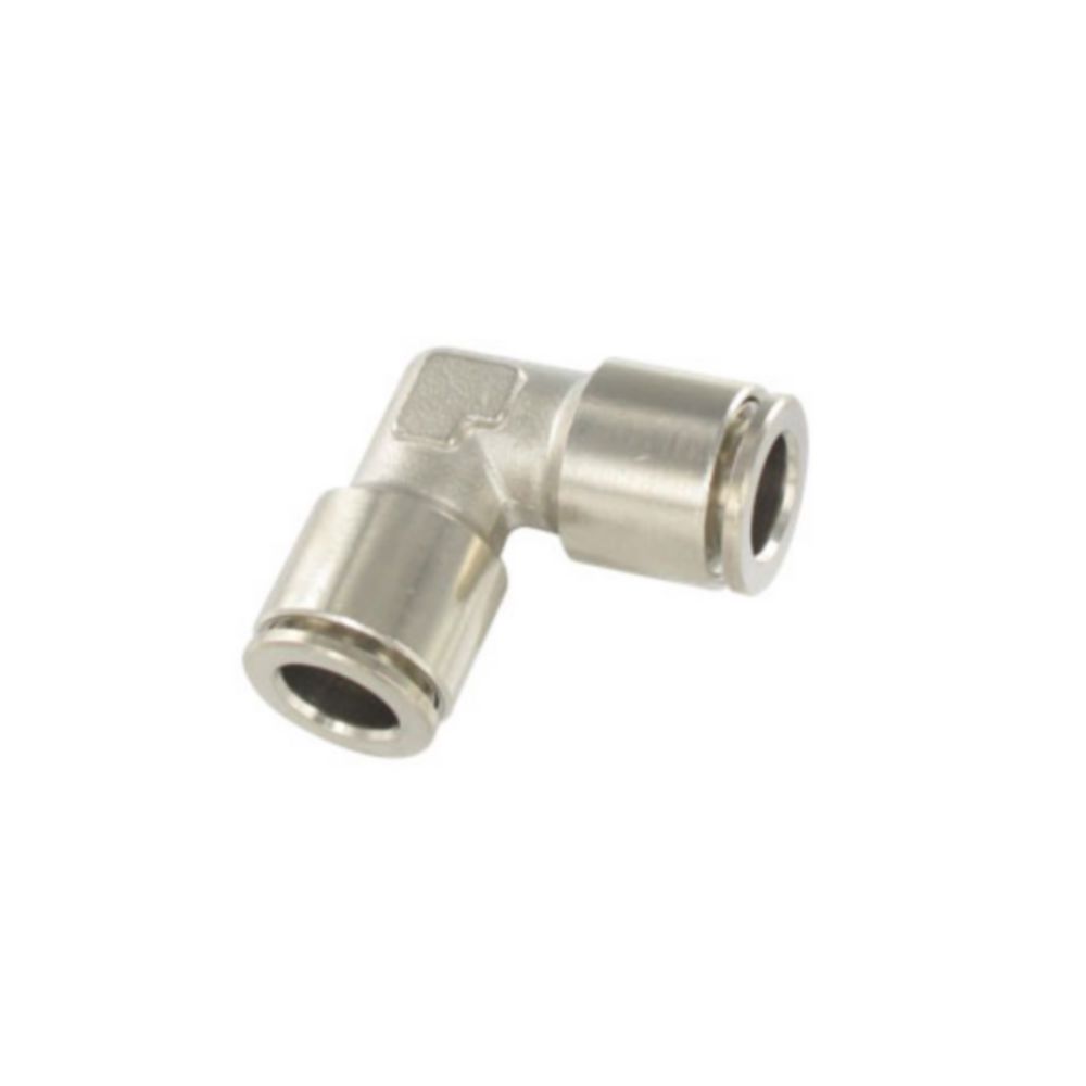 Coude égal laiton nickelé ø 6 mm