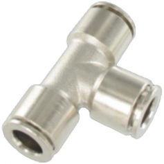 TÉ ÉGAL LAITON NICKELÉ Ø 4 MM