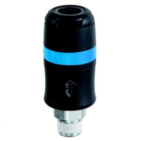 Raccord rapide air comprimé de sécurité 3/8'' M