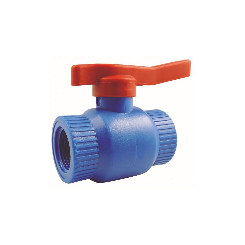 Vanne 3/4'' F/F antigel -45°C Bleu