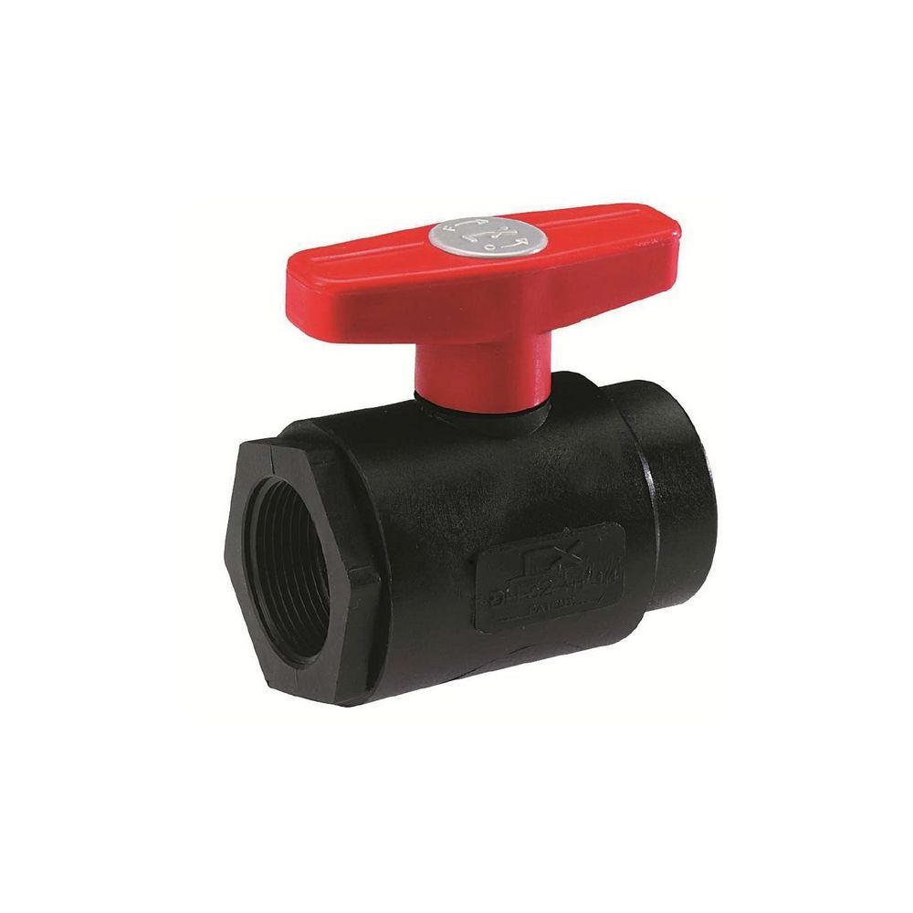 Vanne 2 voies polypro 3/4'' F