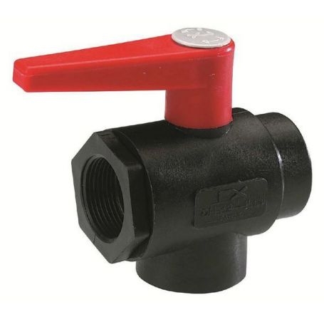 VANNE 3 VOIES POLYPROPYLÈNE 1/2'' F