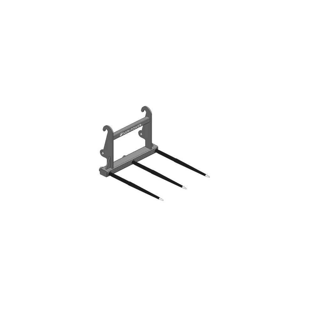 Pic bottes Faucheux gris 3 dents Ø40x1100