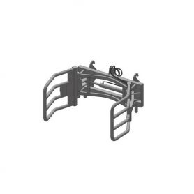 Pince Balle hydraulique attelage Faucheux blanc