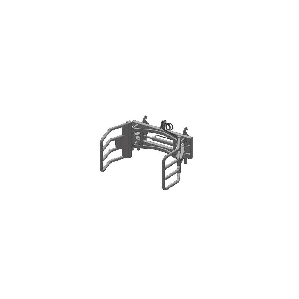 Pince Balle hydraulique attelage Faucheux blanc