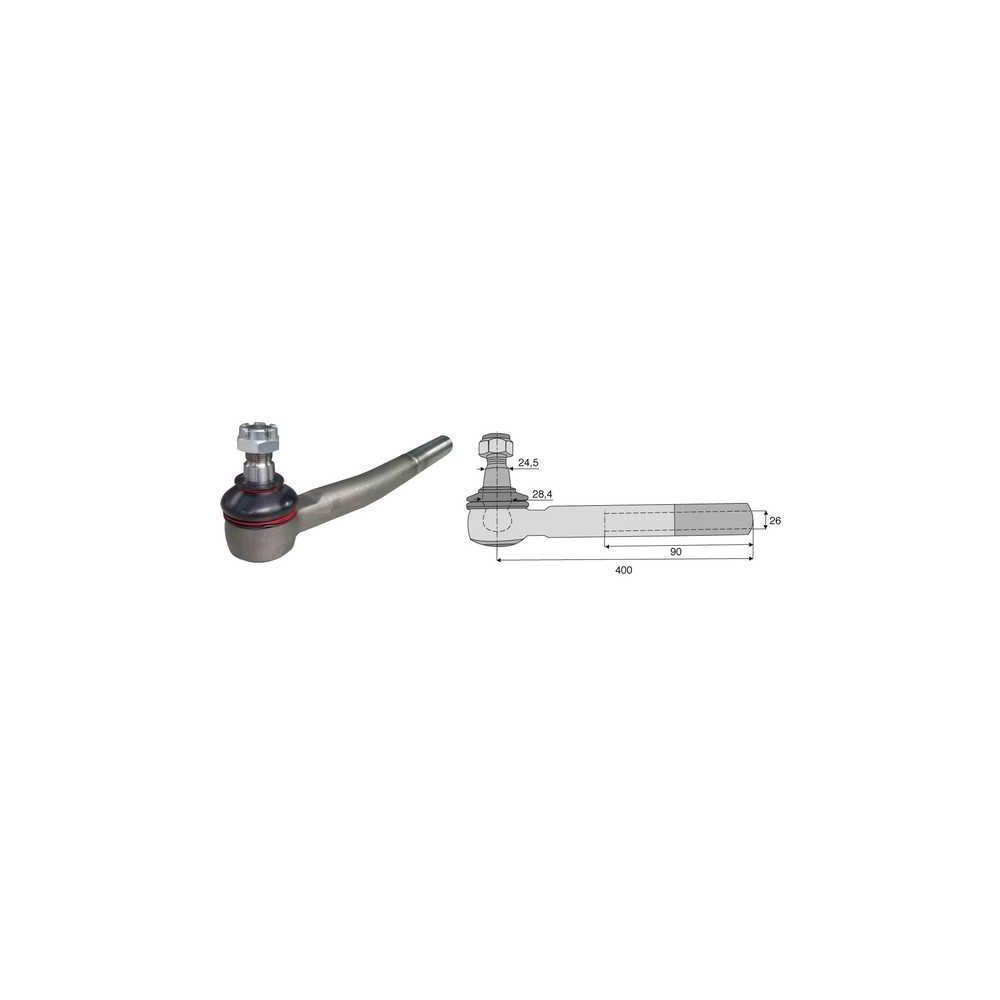 Embout de barre d'accouplement Fendt Vario Rod End 800 Favorit 700 pour FENDT