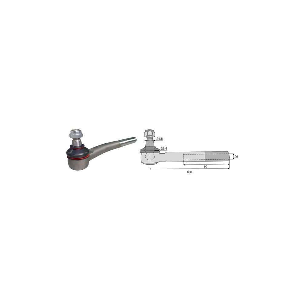 Embout de barre d'accouplement Fendt Vario Rod End 800 Favorit 700 pour FENDT