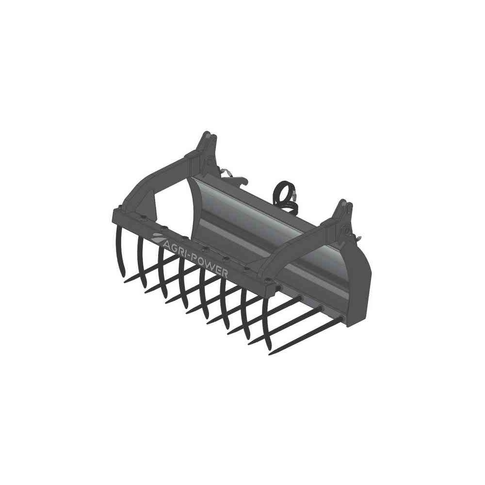 Fourche à grappin AP-FG avec dents largeur 1500 FAUCHEUX BLANC