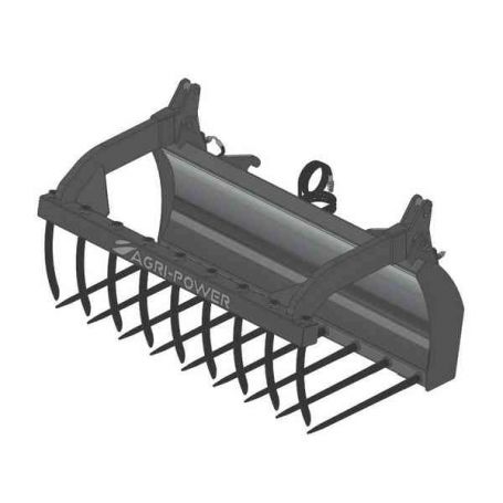 Fourche à grappin AP-FG avec dents largeur 1700 FAUCHEUX BLANC