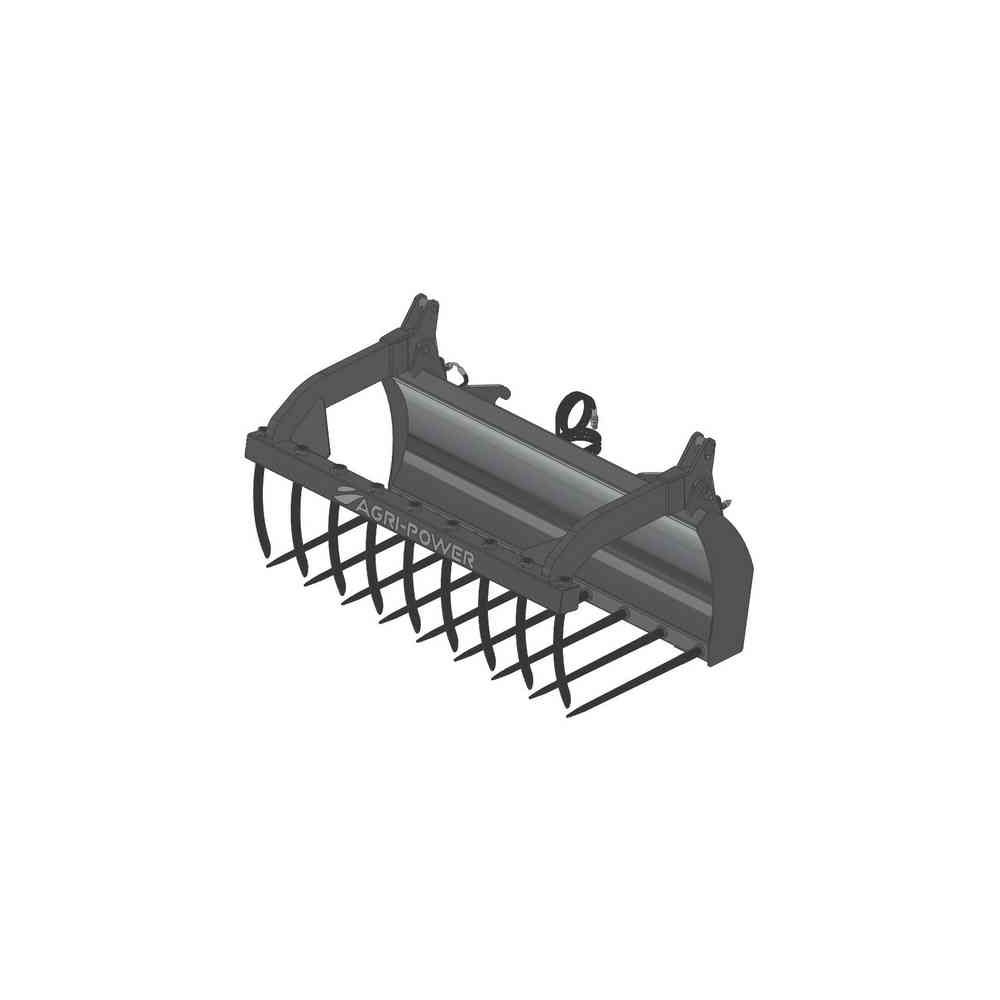 Fourche à grappin AP-FG avec dents largeur 1700 FAUCHEUX BLANC