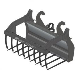 Fourche à grappin AP-FG avec dents largeur 1500 FARESIN