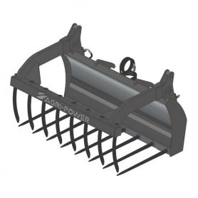 Fourche à grappin AP-FG avec dents largeur 1500 JCB COMPACT