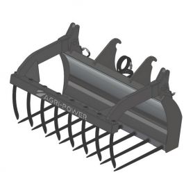 Fourche à grappin AP-FG avec dents largeur 1500 JCB ETROIT