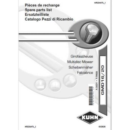 CATALOGUE PDR GMD16/ RÉF. KR225ATL - KUHN CATALOGUE PDR GMD16/ RÉF. KR225ATL - KUHN