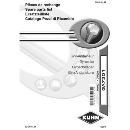 CATALOGUE PDR GA7301 RÉF. 9242050 - KUHN CATALOGUE PDR GA7301 RÉF. 9242050 - KUHN