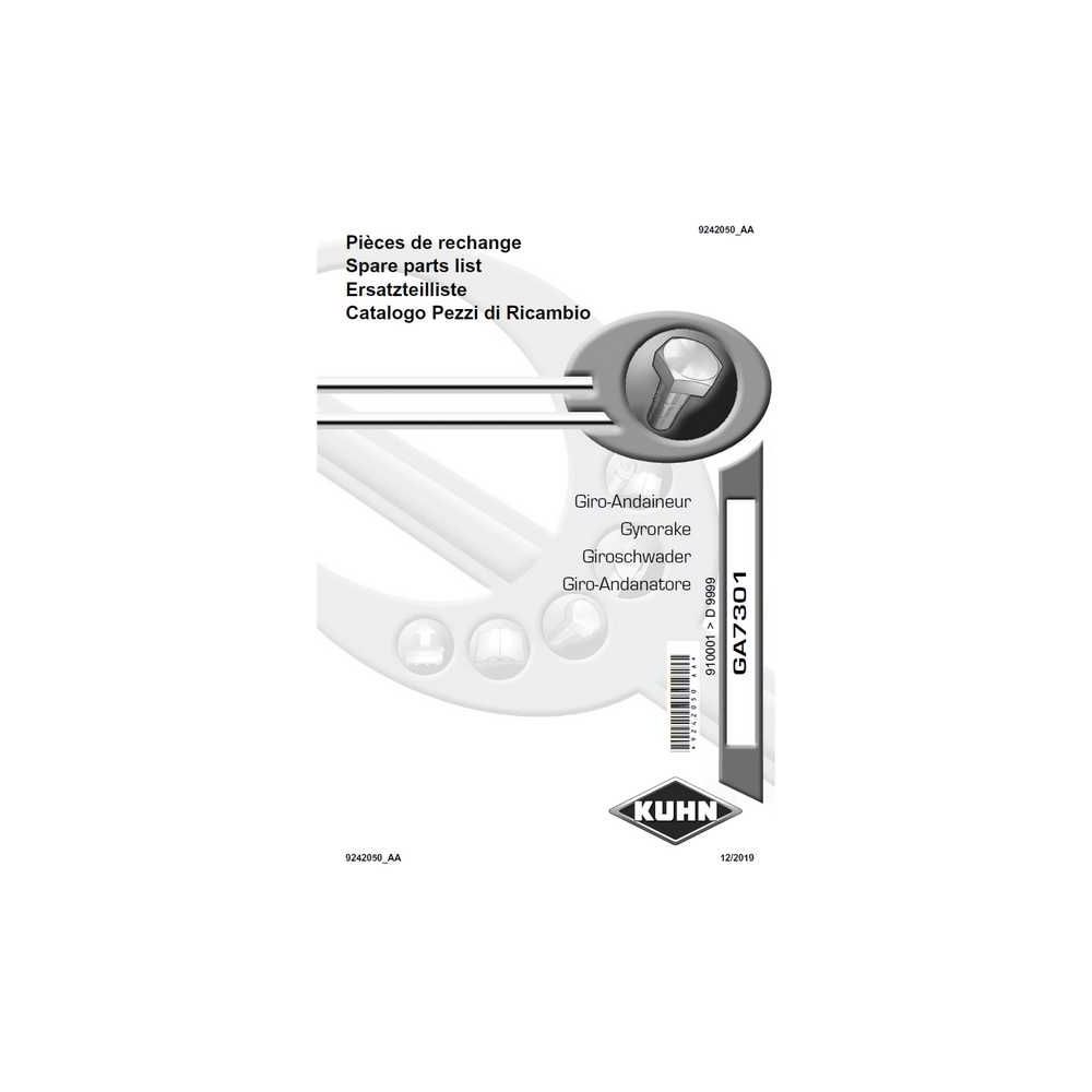CATALOGUE PDR GA7301 RÉF. 9242050 - KUHN