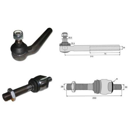 ROTULE + JOINT AXIAL RÉF. AZ57195 POUR JOHN DEERE ROTULE + JOINT AXIAL RÉF. AZ57195 POUR JOHN DEERE