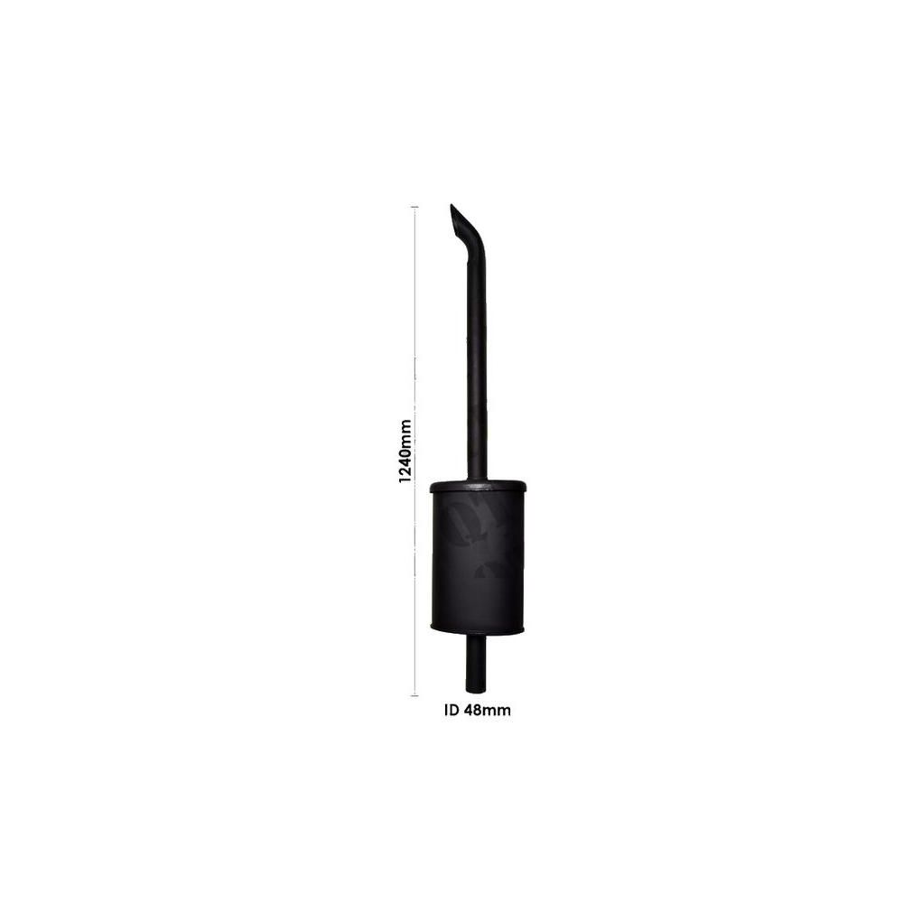 Pot d'échappement Ford 4600 - Peinture noire pour FORD